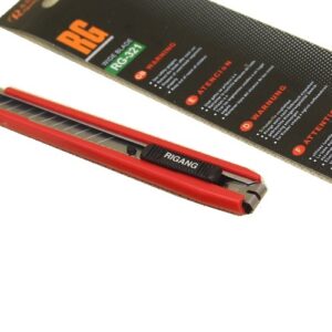 Nóż 9 mm do folii naklejek tapet łamane ostrze metalowa prowadnica